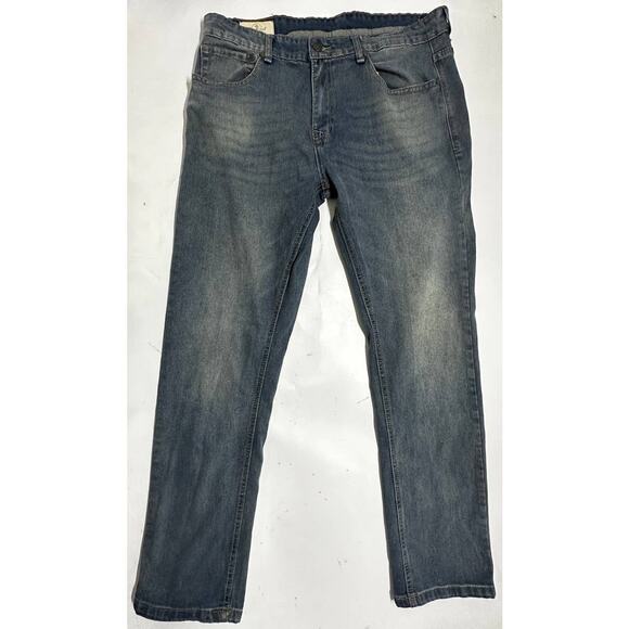 Across The Pond Jeans Men Size 36 Blue Medium Wash Denim Faded Look Cotton - Picture 1 of 9